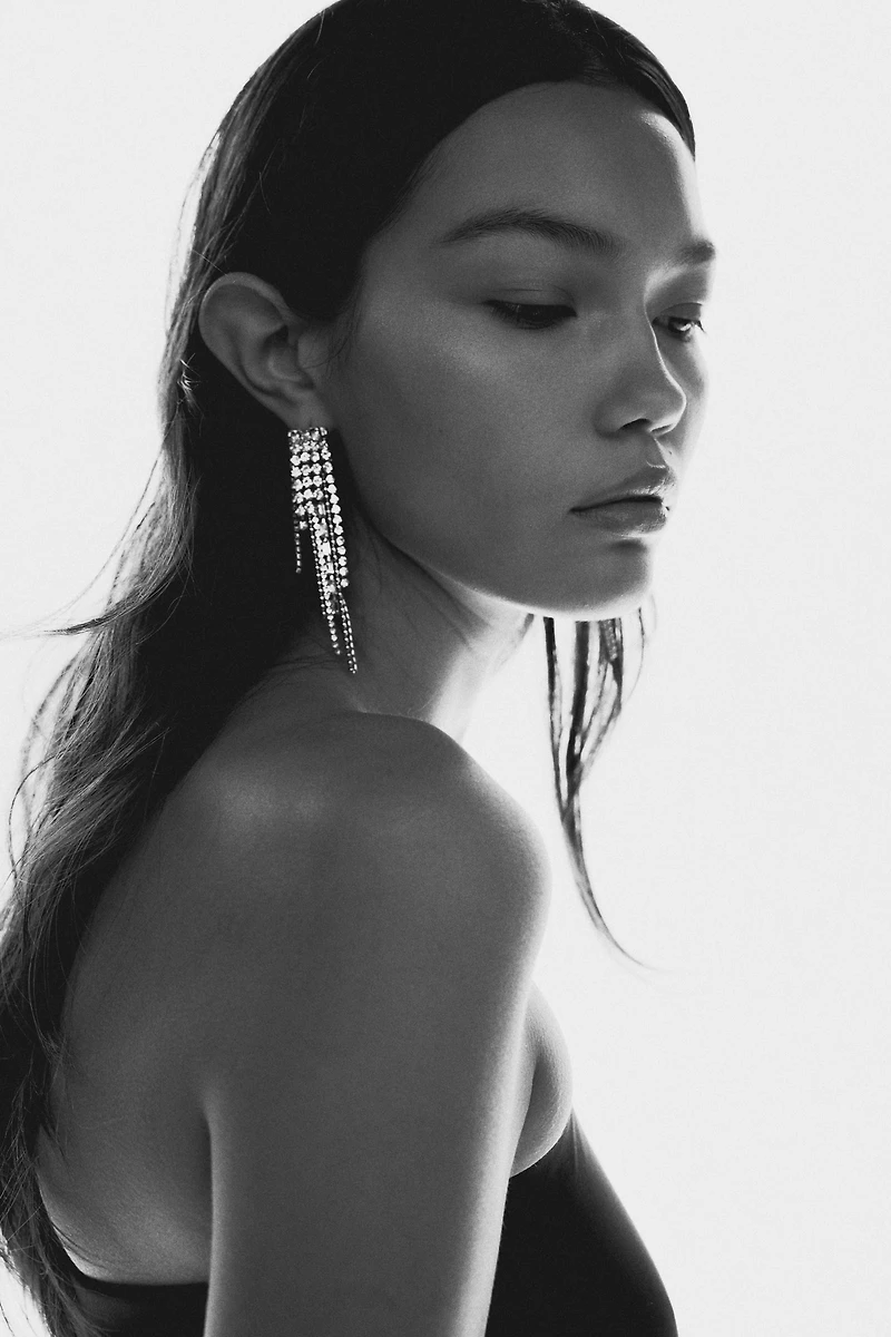 Rhinestone Dangle Earrings