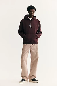 Loose Fit Printed Hoodie