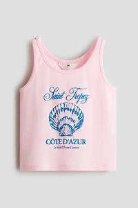 Débardeur imprimé en coton