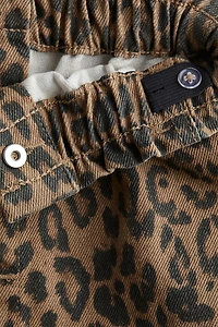 Jupe taille froncée en denim