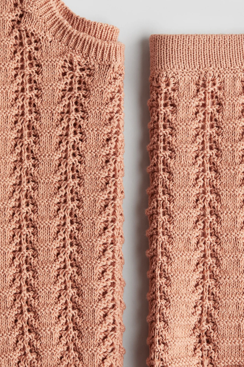 2-piece Pointelle-Knit Set