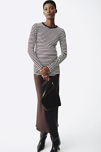 MAMA Ribbed Jersey Top