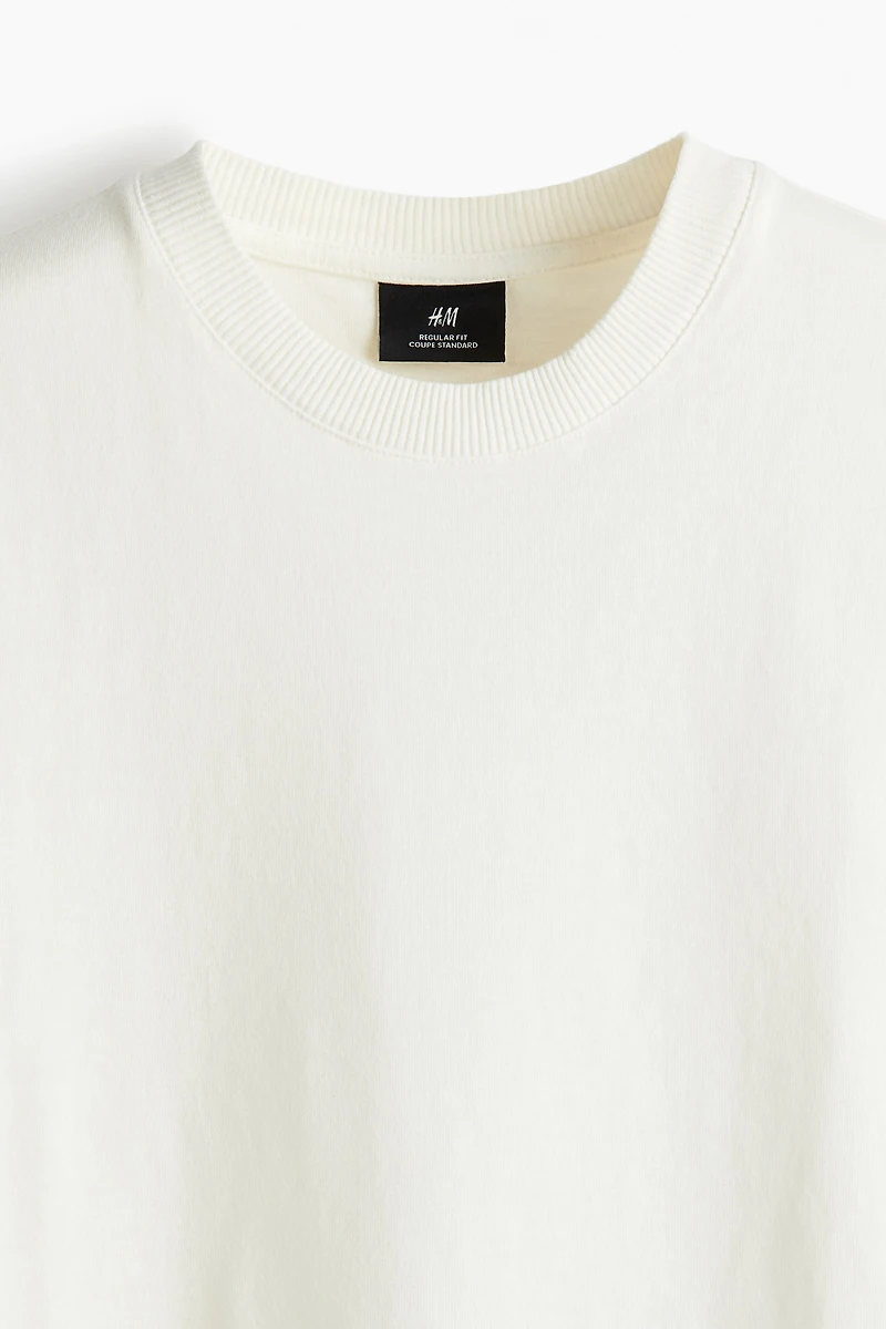 T-shirt délavé coupe classique