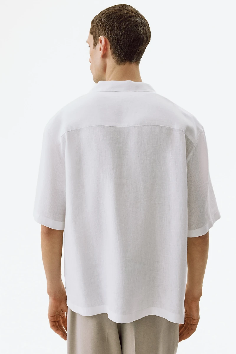 Relaxed-Fit Linen Resort Shirt