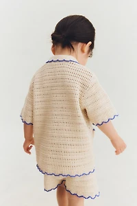 2-Piece Crocheted-Style Set
