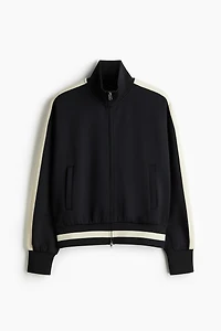 Loose-Fit Track Jacket with Side Stripes