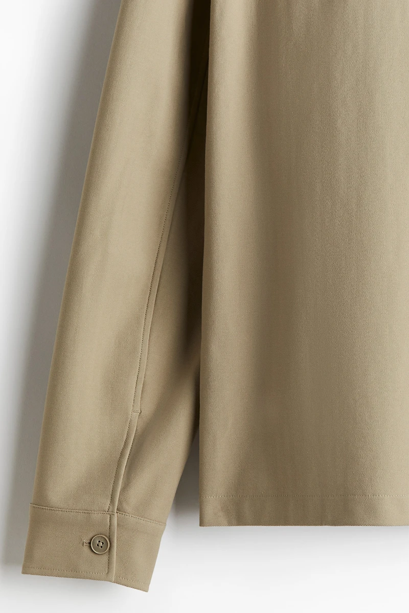 Regular-Fit Twill Overshirt