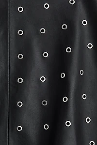 Grommet-Detail Skirt