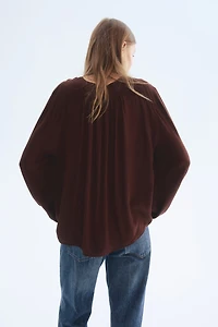 Oversized Viscose Blouse