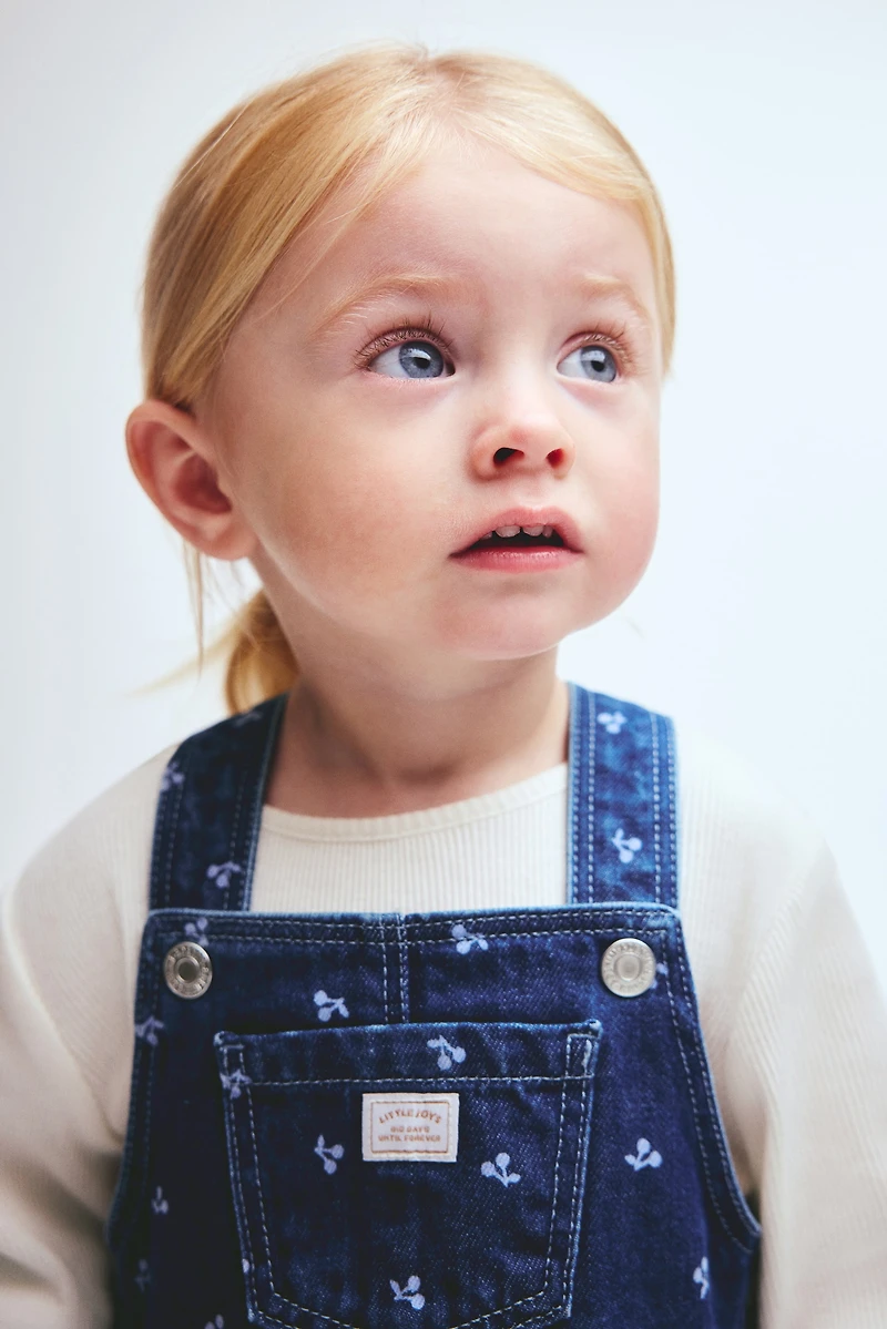 2-Piece Overall Dress and Top Set