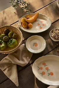 Hand-Painted Stoneware Appetizer Plate