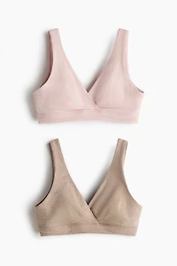 MAMA 2-pack Cotton Nursing Bras