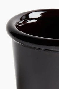 Extra-Small Stoneware Plant Pot with Saucer