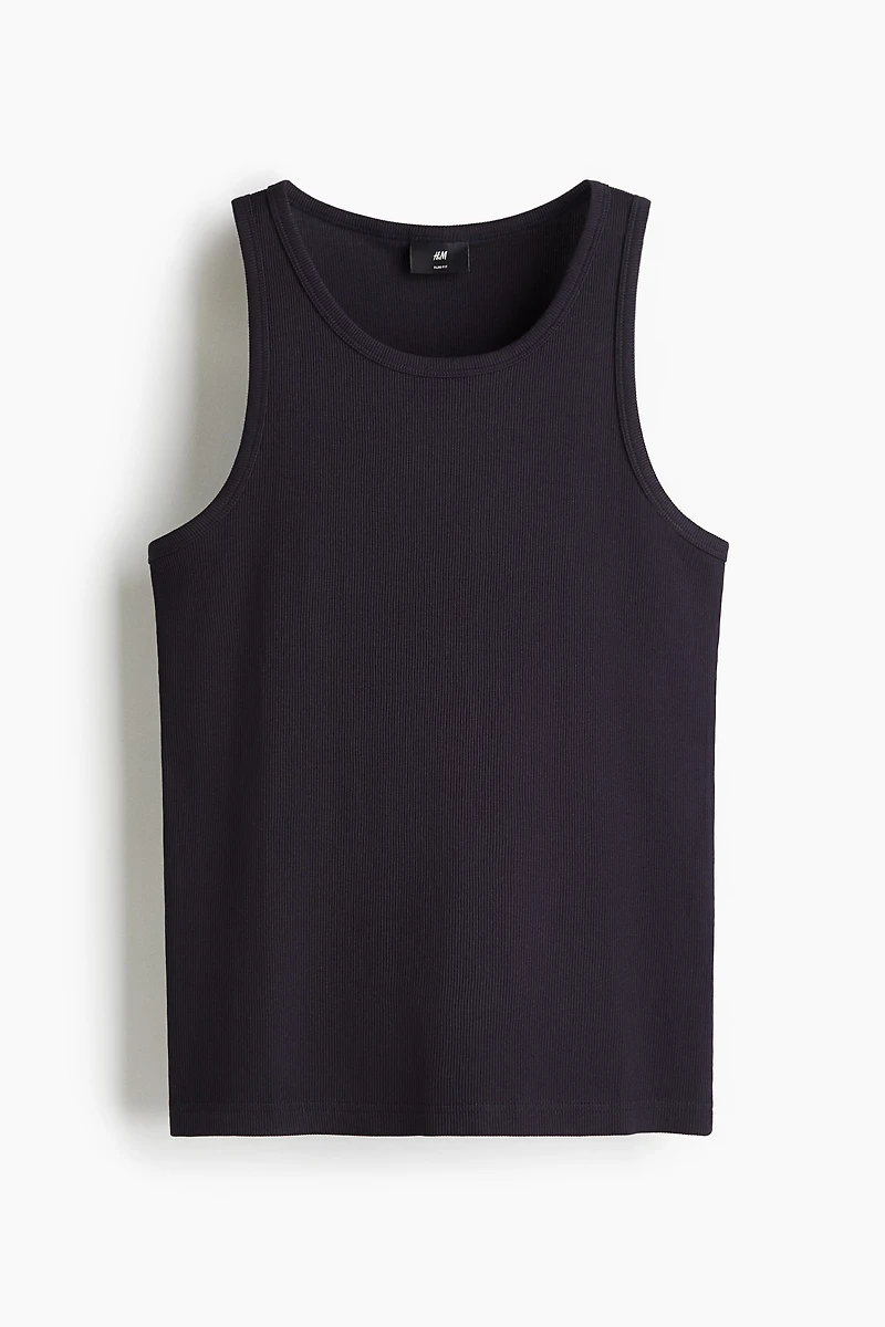 Slim Fit Ribbed Tank Top