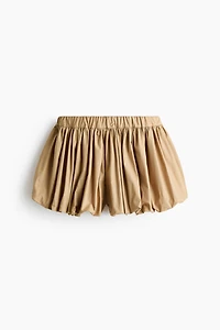 Bubble-Hem Cotton Shorts