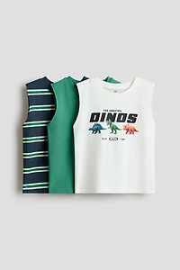 Lot de 3 débardeurs en coton