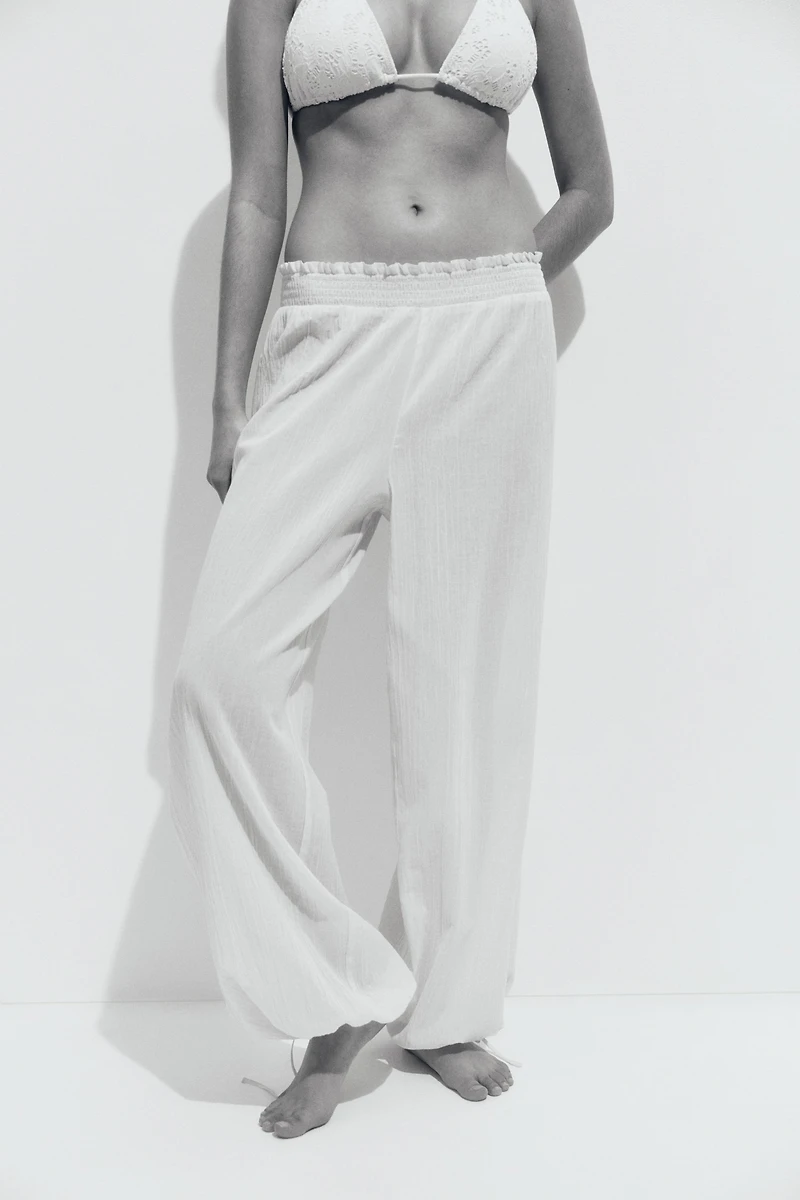 Crinkled Beach Pants