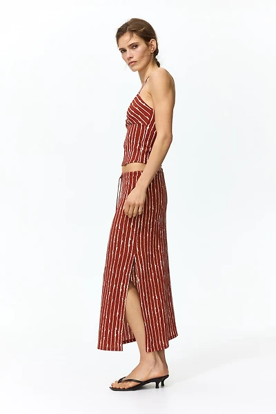 Crinkled Pencil Skirt