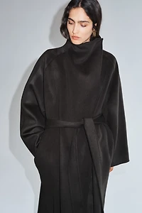 Manteau grande taille en laine