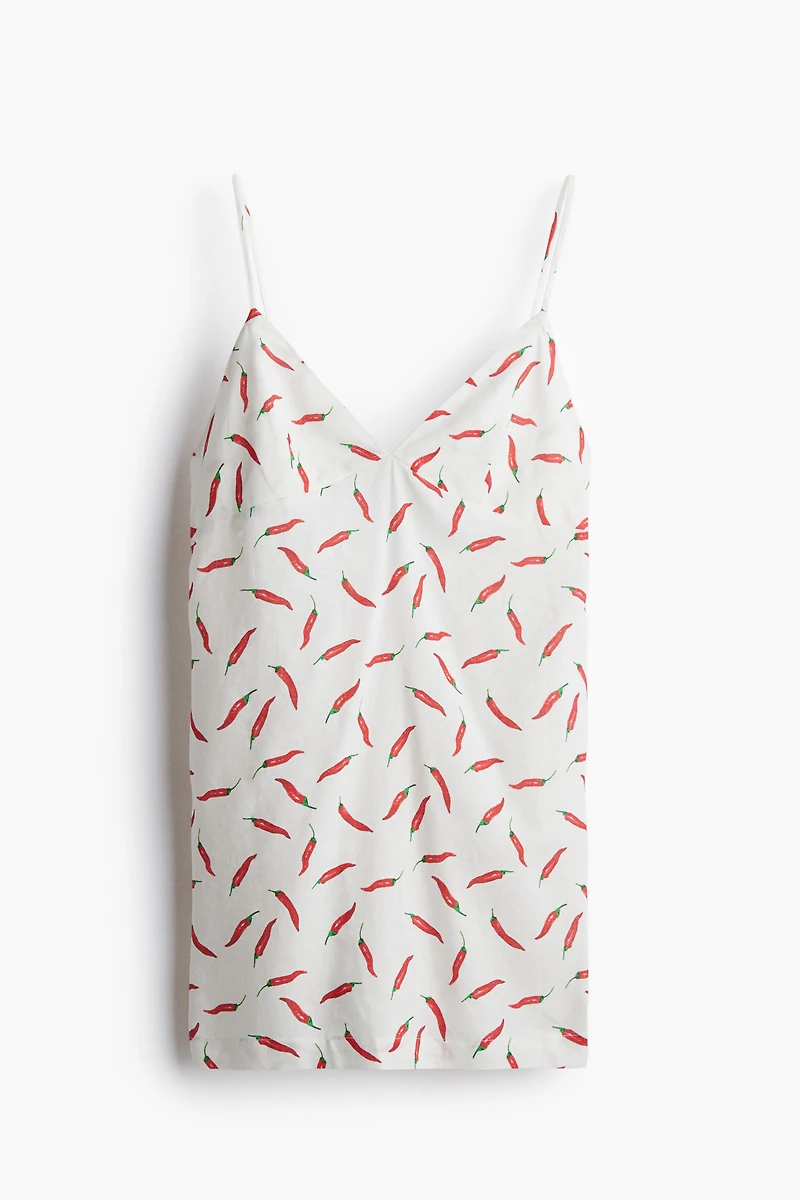 Linen-Blend Beach Dress