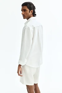 Relaxed-Fit Linen Shorts