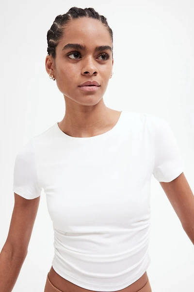 T-shirt à effet drapé