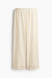 Embroidered Cotton Pants