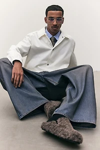 Jean large à taille haute