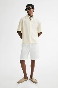 Chemise décontractée avec col cubain