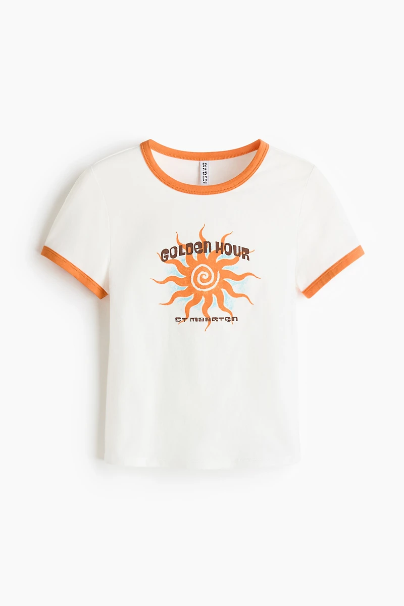 T-shirt ajusté en coton