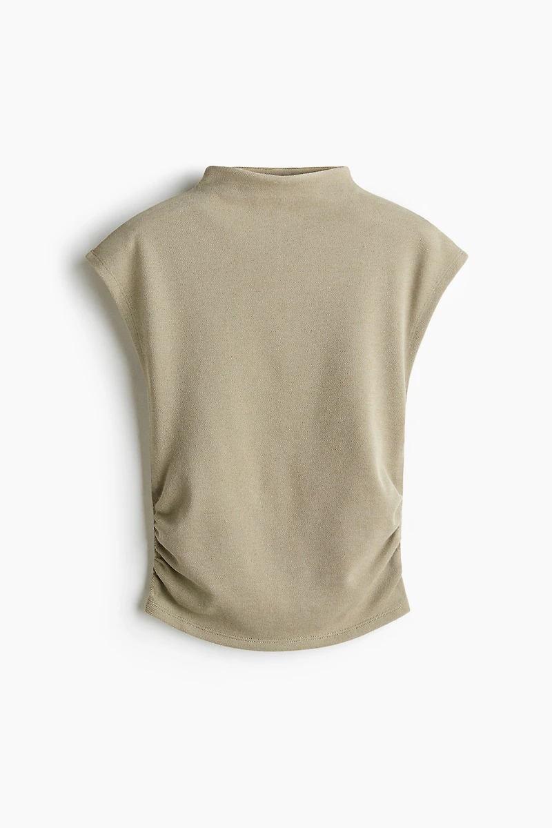 Mock Turtleneck Jersey Top