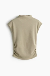 Mock Turtleneck Jersey Top