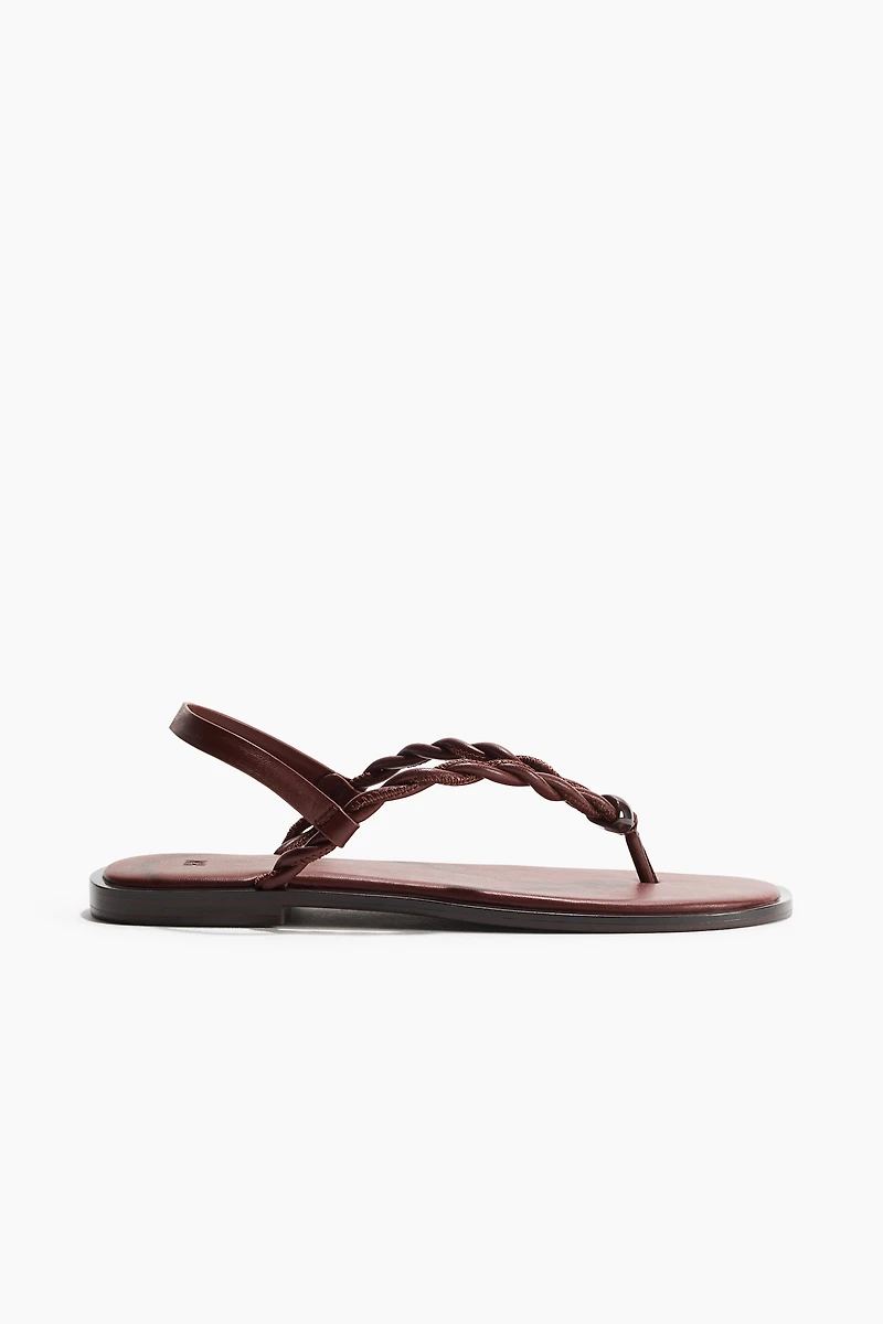 Twist-Detail Sandals