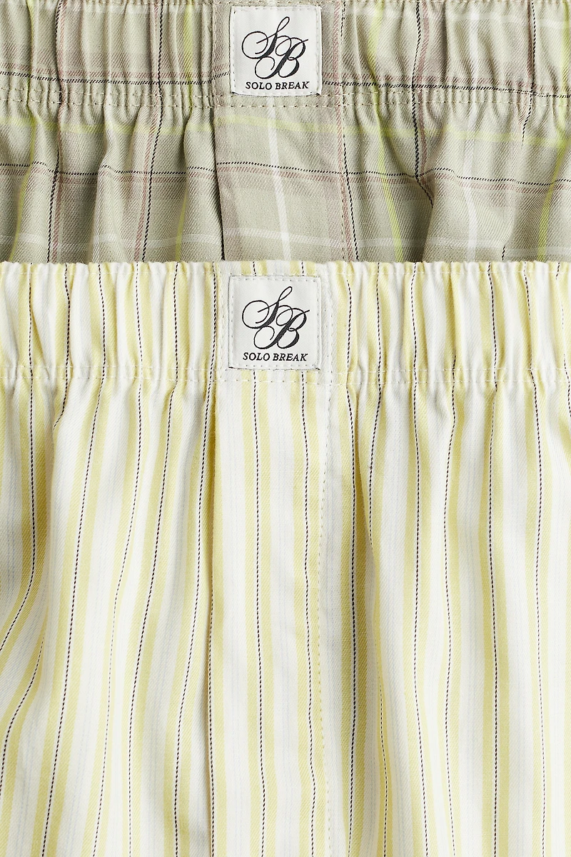 Lot de 2 caleçons tissés