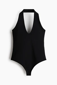 Halterneck Thong Bodysuit