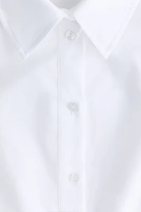 Chemise péplum en popeline