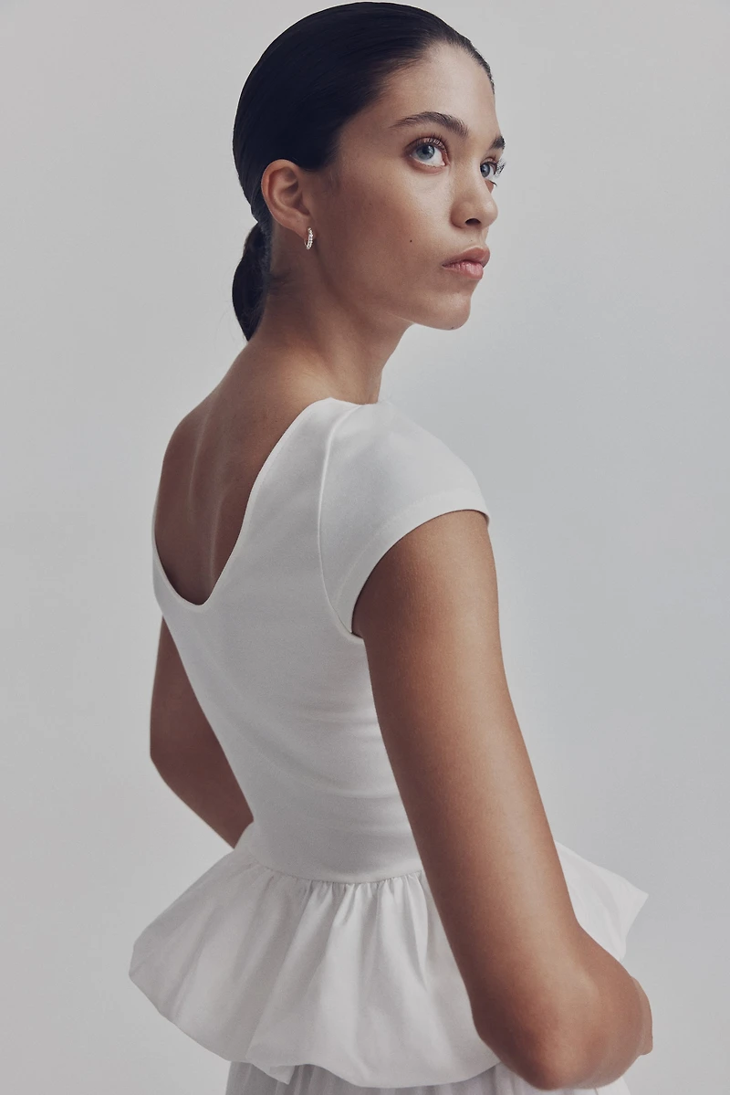 Ponte Bubble-Hem Top