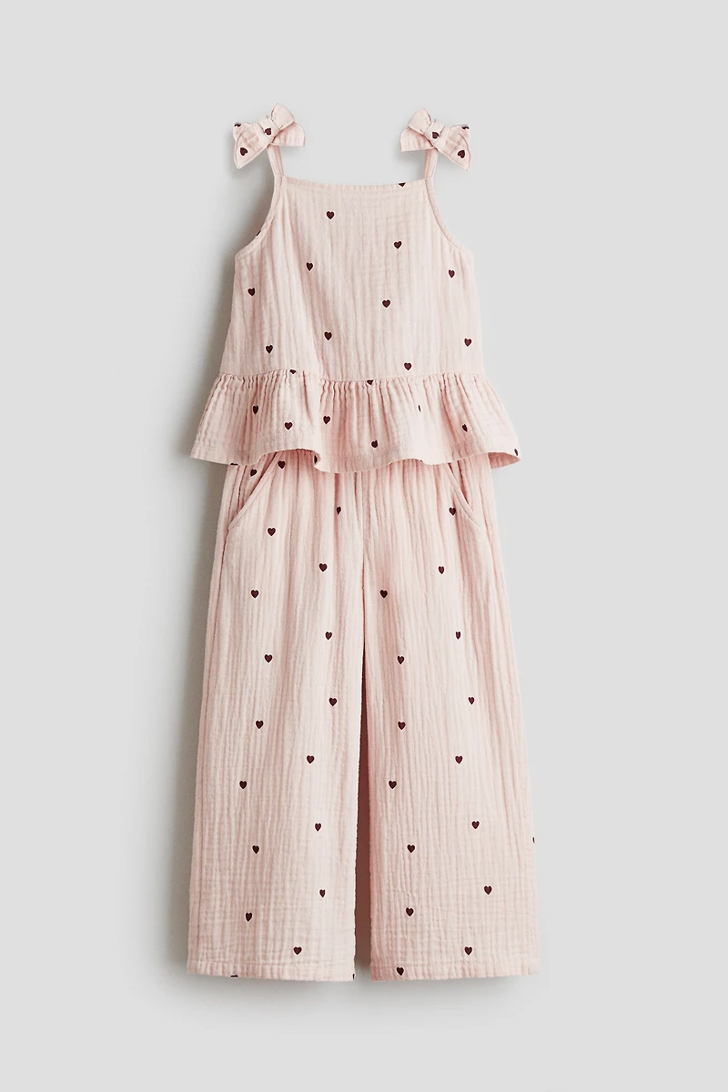 Ensemble 2 pièces en mousseline de coton