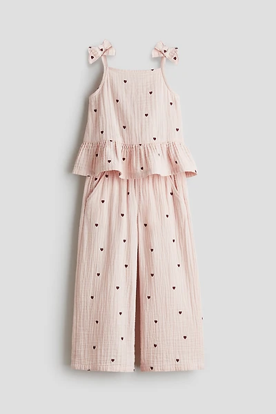 Ensemble 2 pièces en mousseline de coton