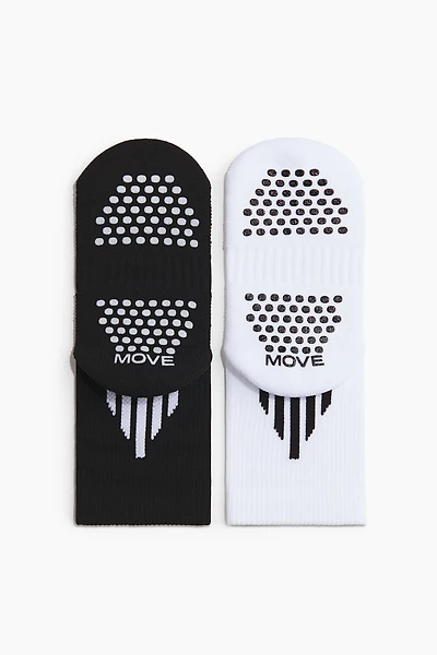 2-Pack Soccer Socks with Grip Soles