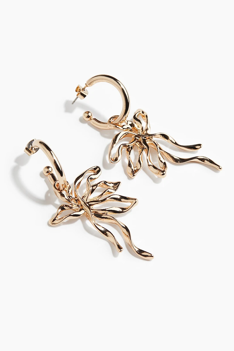 Pendant Hoop Earrings