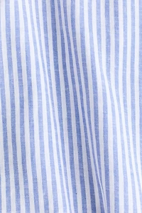 Chemise à manches chauve-souris en lin mélangé