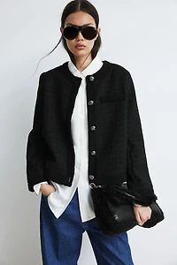 Veste en tissu texturé