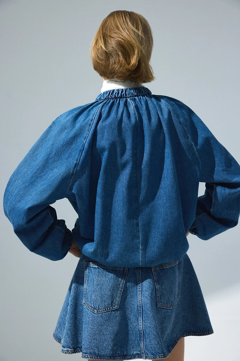 Gathered Bomber Jacket