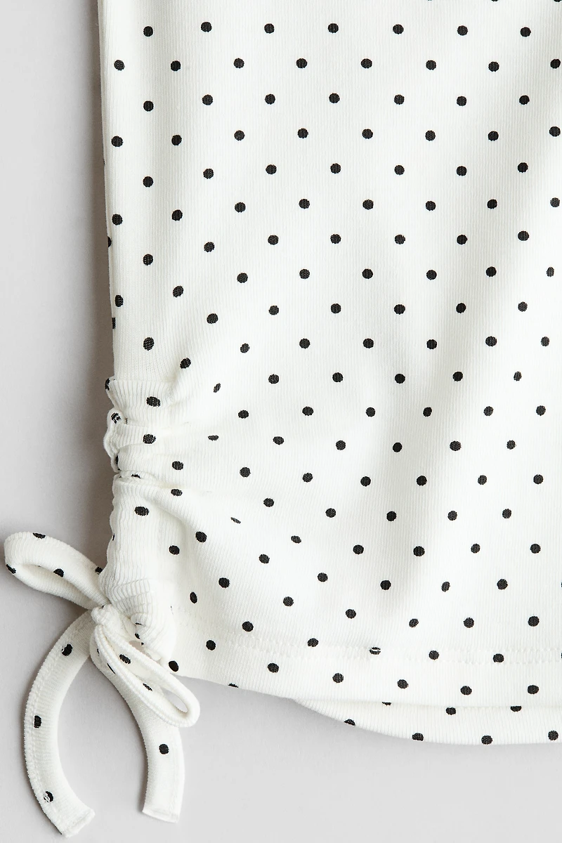 Drawstring-Detail Cotton Top