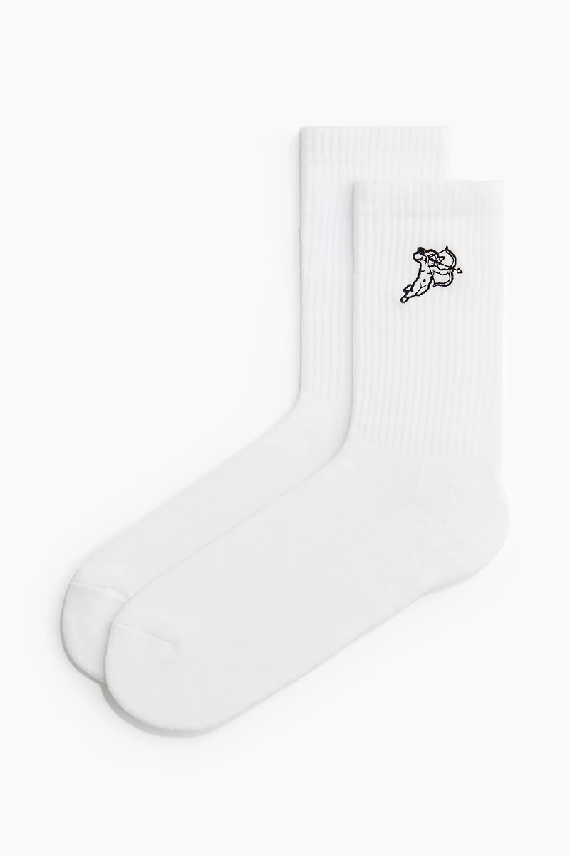 3-Pack Socks with Motif