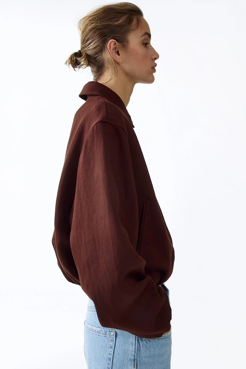 Veste ample à effet bouffant au bas