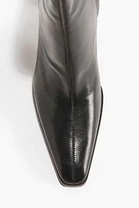 Bottines chaussettes à talon