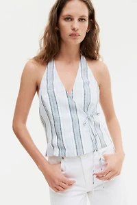 Halterneck Wrap Top