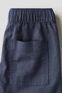 Linen-Blend Shorts
